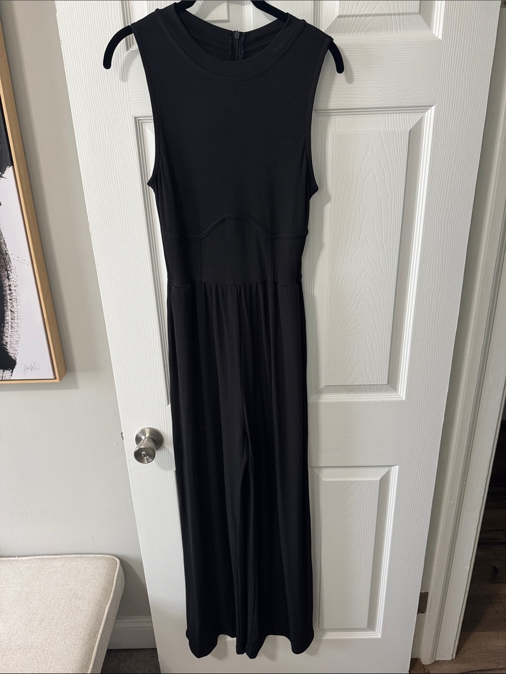 NWOT CIDER Black Wide-Leg Sleeveless Jumpsuit